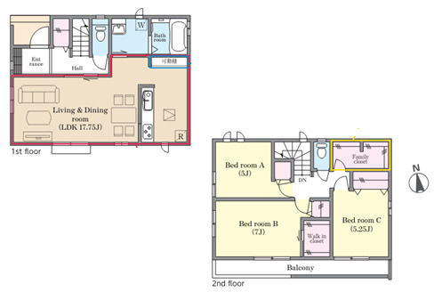 船橋市大穴南一丁目　新築分譲住宅PLAN　A
