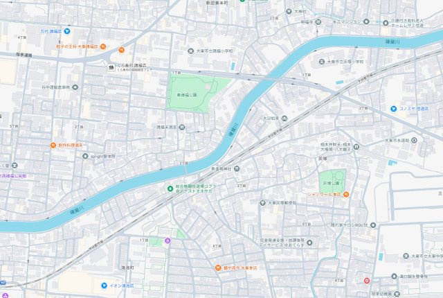 大東市諸福　第1期　新築一戸建ての地図