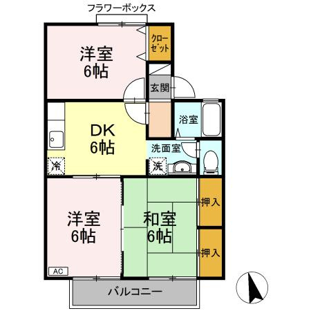 ロイヤルガーデン　五番館の間取り