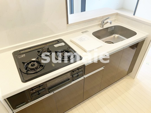 フローリッシュのキッチン|グリル付きガスコンロ！