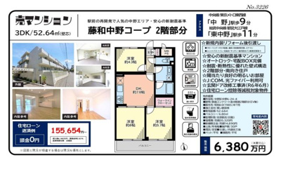 【その他】 | 藤和中野コープ　仲介手数料無料＋40万円現金プレゼント中