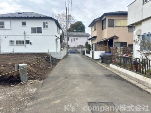 ◎藤沢市用田　建築条件なし　売地の前面道路含む現地写真|前面道路の様子です◇