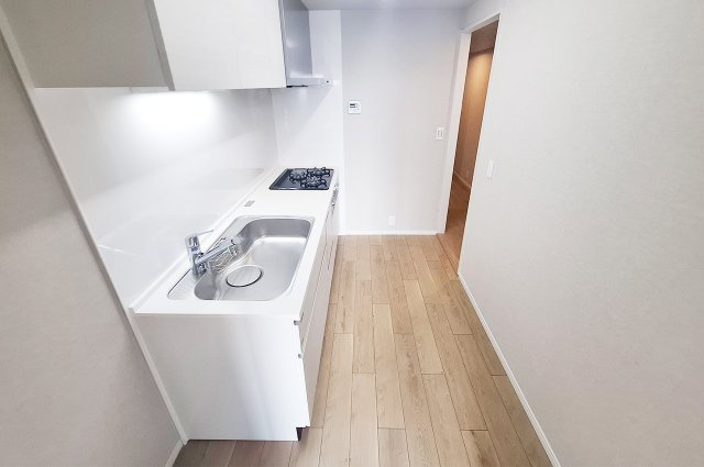 朝日プラザ南大阪ターミナル・シティのキッチン|キッチン：ダイニングと廊下から出入りできる便利な2way動線です。