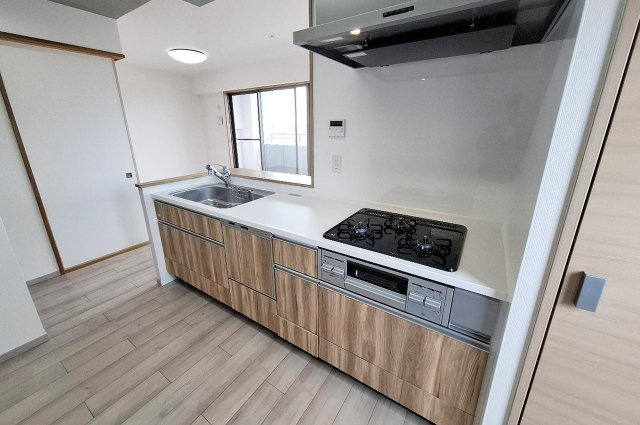 グランアッシュ天美駅前のキッチン|キッチン：食洗機付きシステムキッチン新調