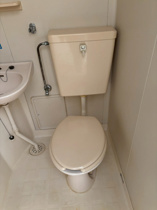 落ち着いた色調のトイレです