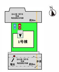 糟屋郡宇美町とびたけ３丁目２期　１号棟の区画図