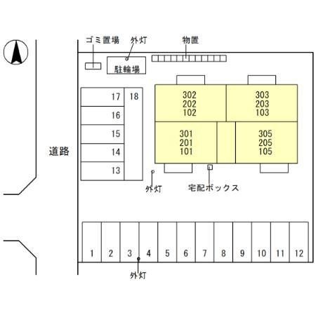 D-Residence渕の区画図