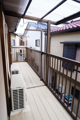 【バルコニー】 | 川口市朝日一丁目戸建て | 広々としたバルコニーです
