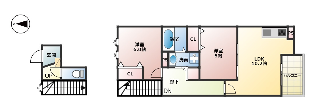 フロンティアの間取り