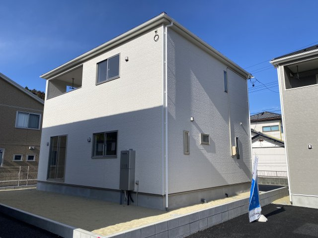 【いわき市小名浜南富岡　第1】　1号棟　※必ずもらえる選べるキャンペーン実施中！の外観|外観の写真です。お洒落な新築は気分が上がりますね♪