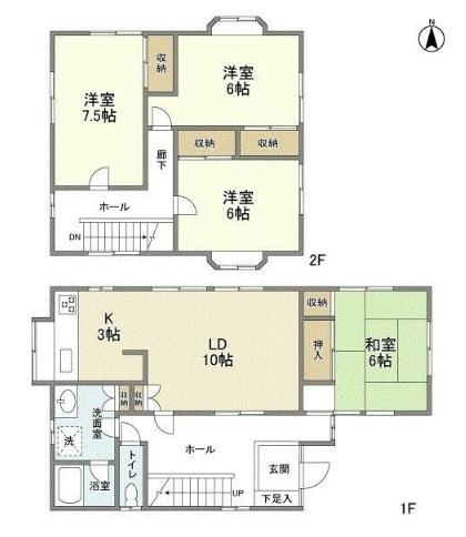 古江台2丁目貸家の間取り