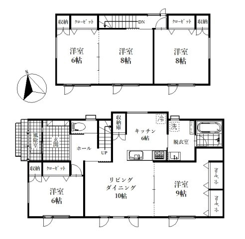 【オープンハウス開催！！3月7日・8日の2日間！】釧路町若葉4丁目　フルリノベーション済中古住宅の間取り