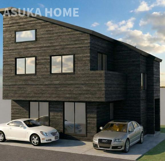 港南区東永谷1丁目の外観パース|横浜ブルーライン上永谷駅徒歩16分新築戸建、カースペース2台駐車は魅力です。