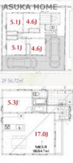 港南区東永谷1丁目の地図|３LDK＋２Sとお部屋数が多いのでファミリー向けの間取りとなっております。