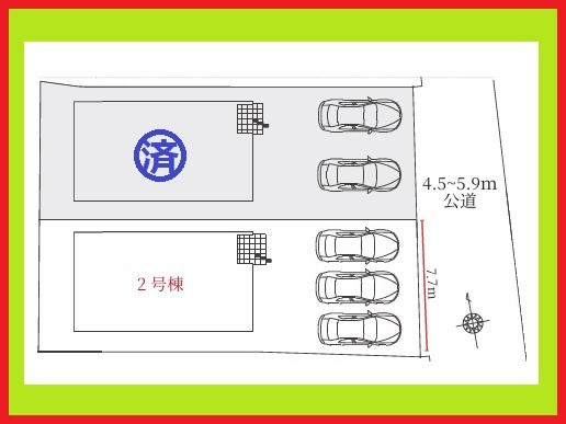 名古屋市中川区下之一色町字操出の新築一戸建の区画図|◇区画図◇