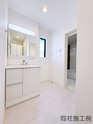 新築戸建・新築建売　郡山市大槻町字室ノ木　朝日が丘小・第七中の洗面所