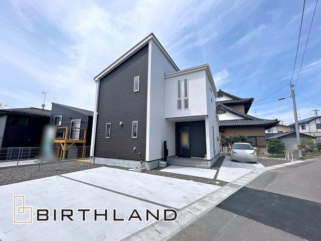 新築戸建・新築建売　郡山市大槻町字室ノ木　朝日が丘小・第七中の外観|〈1号棟〉完成いたしました！いつでもご内覧可能です♪