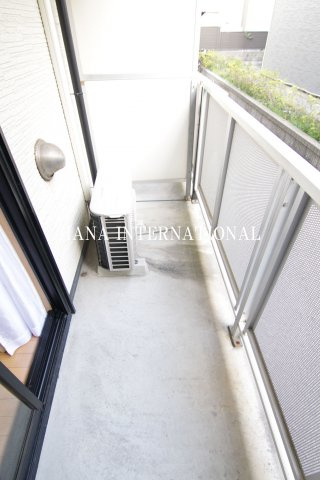 レオパレス橙のバルコニー