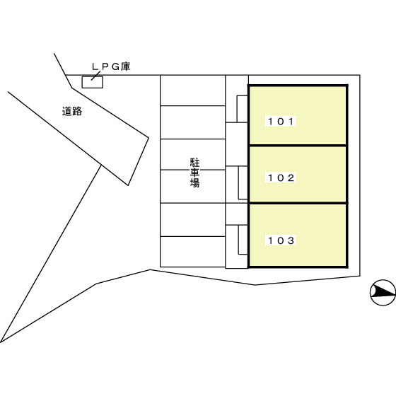 グランドゥール　アユツボの区画図