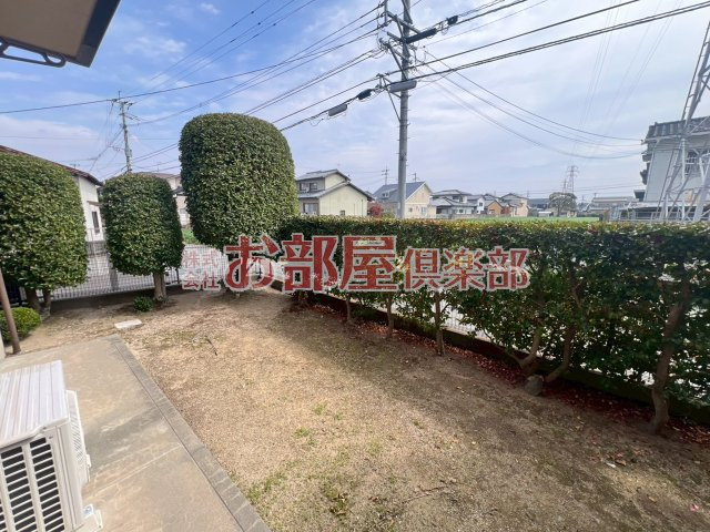 ドミールパーク江崎　１のバルコニー|落ち着いた時間を過ごせるバルコニーです