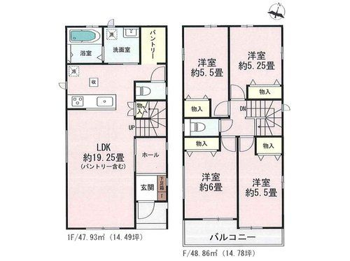 名古屋市守山区苗代2丁目(全1棟)の間取り
