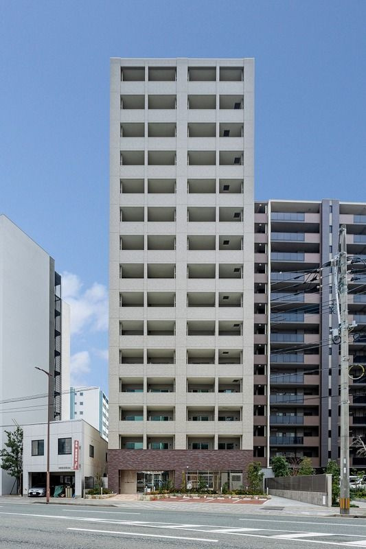 福岡市博多区吉塚５丁目の賃貸マンションの外観パース