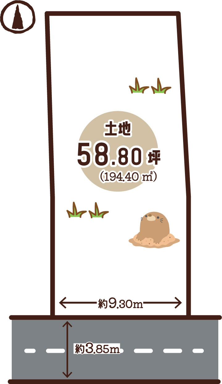 深草願成町の区画図