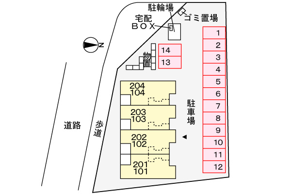 ダンディライオンⅤの区画図