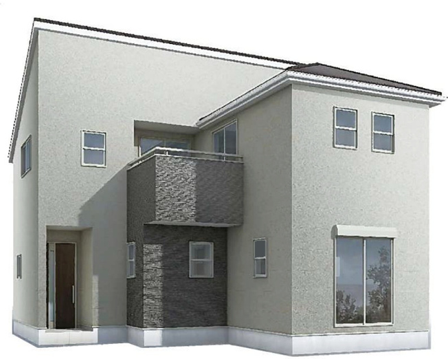 【外観パース】 | Livele Garden.S　鴻巣人形4丁目　 新築戸建　全1棟　1号棟 | 1号棟