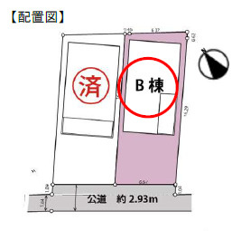 藤沢市鵠沼海岸全２棟B棟の区画図
