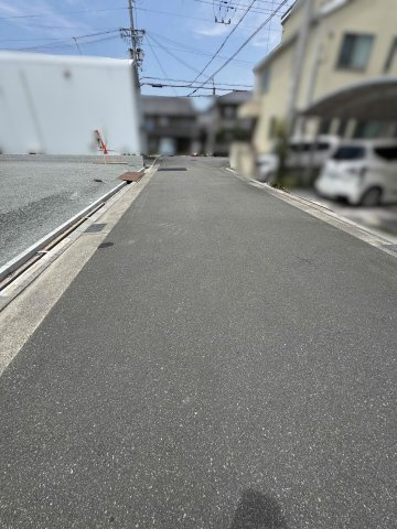 【前面道路含む現地写真】 | 阿弥陀町北池　売土地