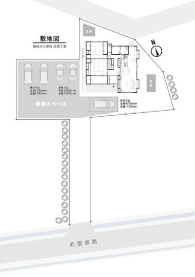 中古 戸建ての区画図