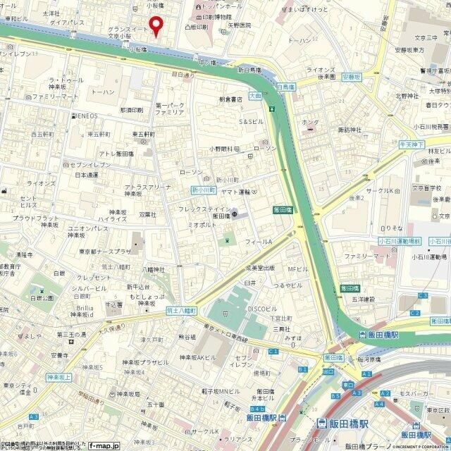 ルーブル飯田橋の地図