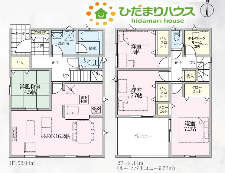 行田市向町　第2　新築一戸建て　クレイドルガーデン　02の間取り