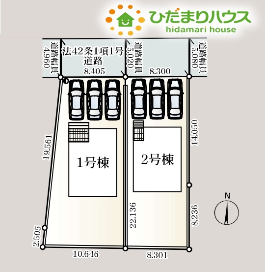 行田市向町　第2　新築一戸建て　クレイドルガーデン　02の区画図