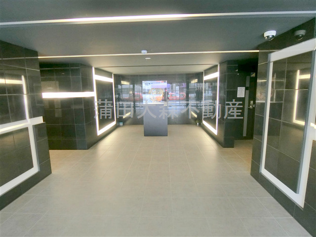 ステージグランデ蒲田アジールコートのエントランス|防犯カメラTVモニター付オートロック宅配BOXメールBOX　おしゃれなエントランス　