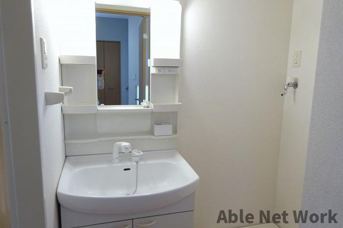 ラルジュ Dの洗面所|シャワー付洗面台