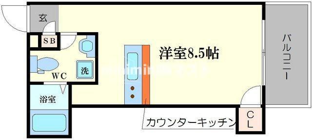 フェリオ南津守の間取り