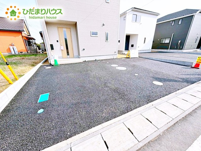 【駐車場】 | 神栖市波崎第5　新築戸建　1号棟 | マイホームなら駐車場代がかかりません。しかも、自宅の駐車場で洗車ができます！今までコイン洗車に行っていた手間も省けて、節約にもつながります(^^♪