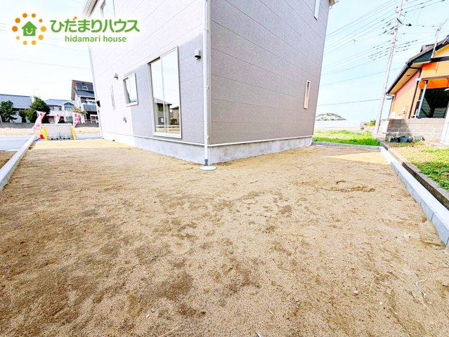 【庭】 | 神栖市波崎第5　新築戸建　1号棟 | お庭付物件になります！お庭遊びや、プールなどお子様も大喜び(^^)