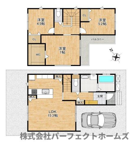 長尾西町1丁目戸建の間取り