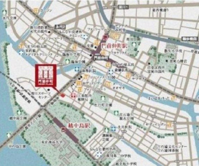 【地図】 | メイクスデザイン門前仲町リバープレイス
