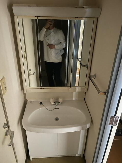 マック綱島コートの独立洗面台