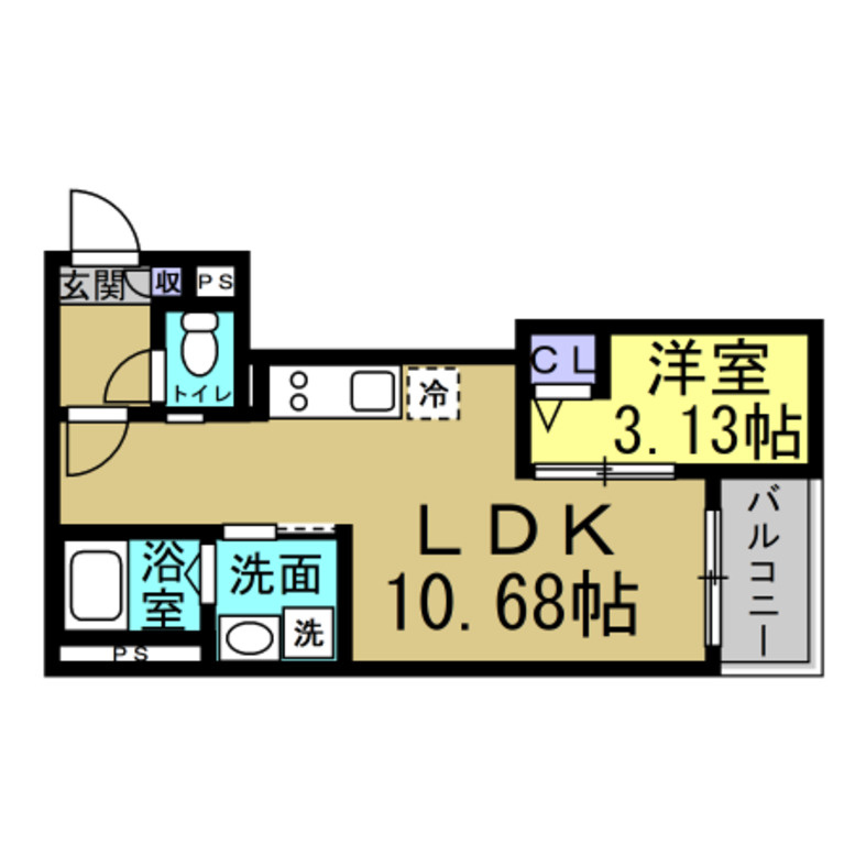 Jack hommachiⅢの間取り