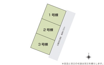 【区画図】 | 沖縄市泡瀬（全3棟） | 区画図♪