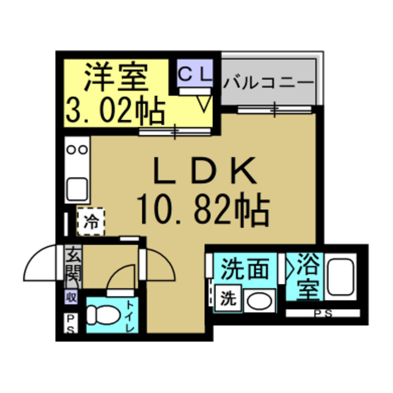 Jack hommachiⅢの間取り