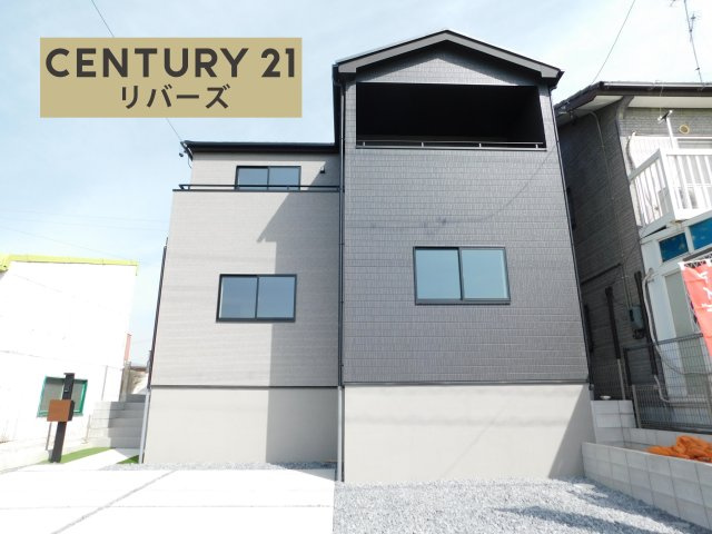 海部郡飛島村竹之郷９丁目の新築一戸建の外観|☆限定１棟☆　　新価格！！いつでもご案内出来ます♪（お問合せ当日、平日、水曜、夜間もＯＫ）　敷地４３．５９坪！　両面道路♪　駐車並列２台ＯＫ！　続き間ＬＤＫ２２．０帖♪　収納豊富なプラン！