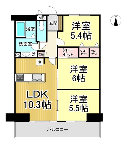 エルグランデ半城土の間取り