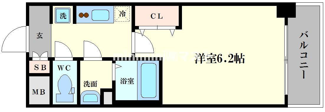 プレサンス上町台夕陽丘の間取り