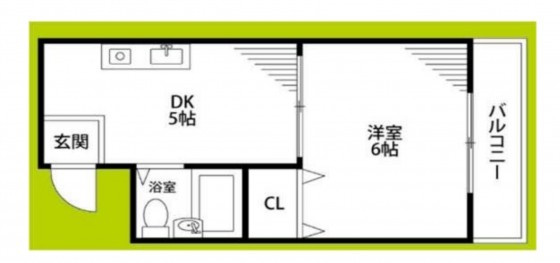 デイズ境川の間取り
